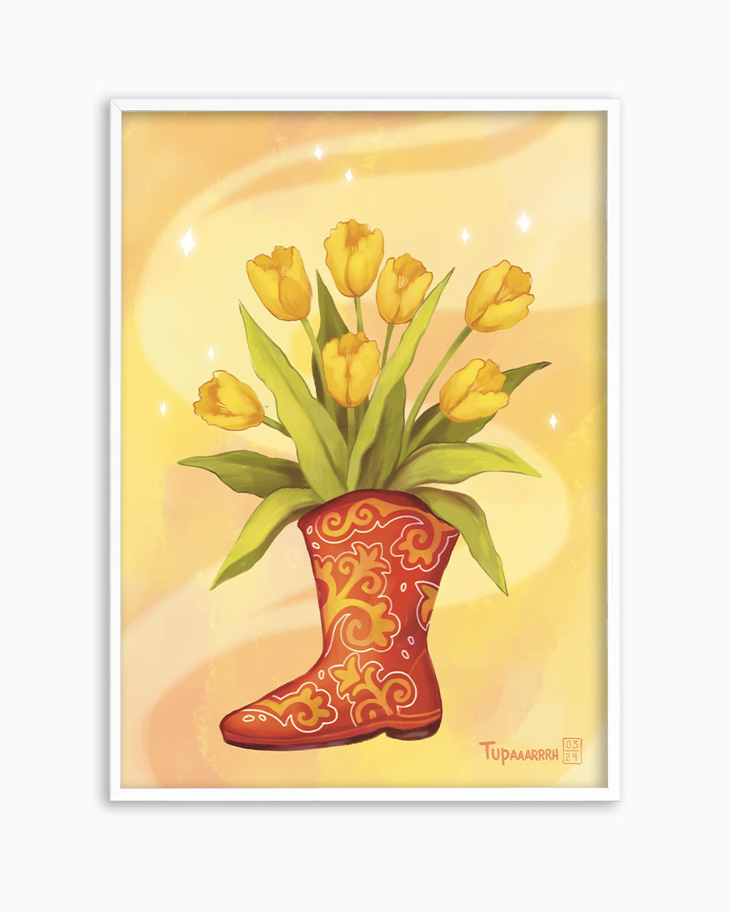 Tulpe im Stiefel